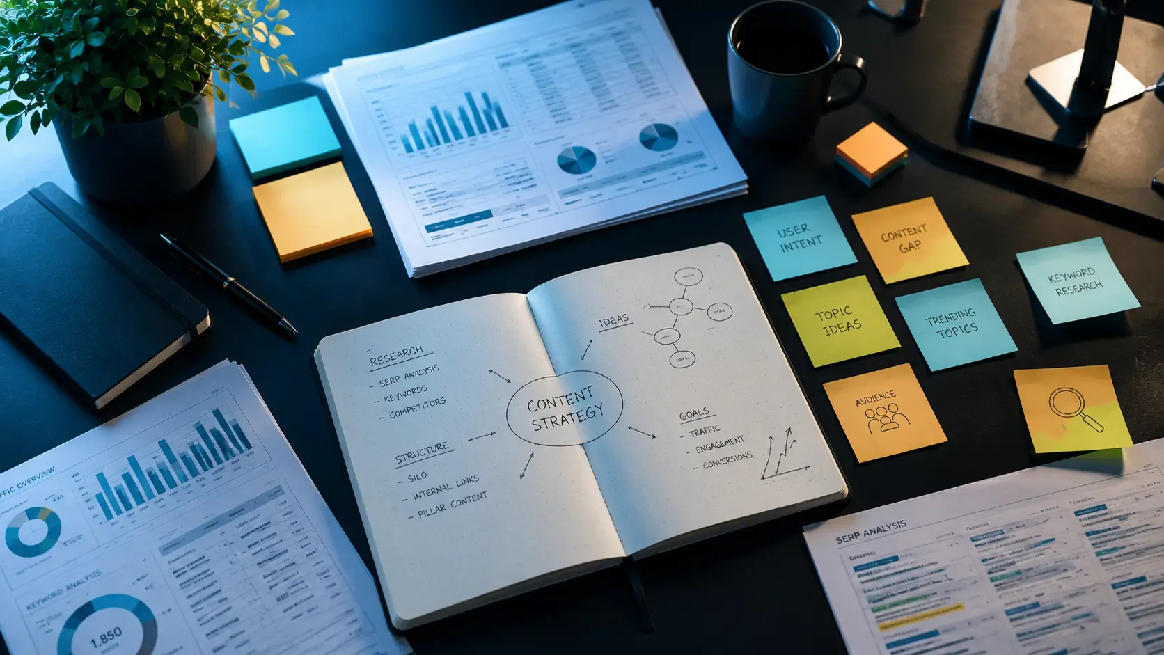 Bureau moderne de brainstorming